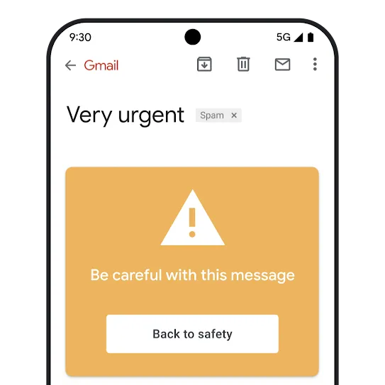 Phishing Gmail graphic